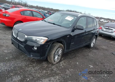 2016 BMW X3 xDrive28I z USA, uszkodzony, nr VIN 5UXWX9C55G0D87481